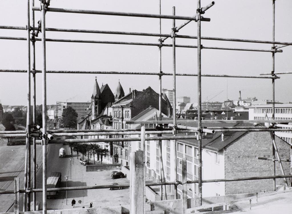 Blick vom eingerüsteten Rententurm 1956 © HMF Horst Ziegenfusz