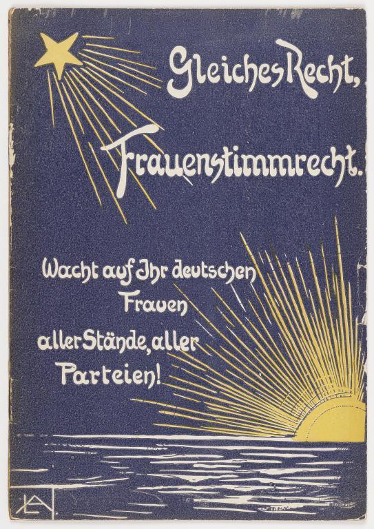 Broschüre des Vereins für Frauenstimmrecht, 1907 © AddF