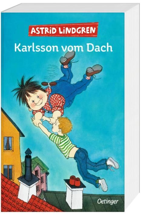 Cover Carlsson vom Dach, von Astrid Lindgren. Oetinger Verlag