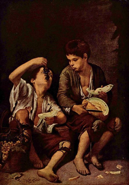 Murillo - Trauben- und Melonenesser