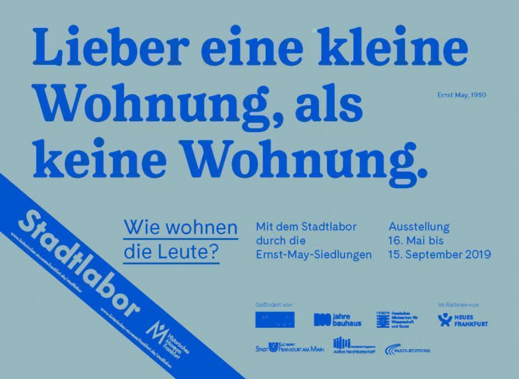 Ausstellungsplakat Wie wohnen die Leute