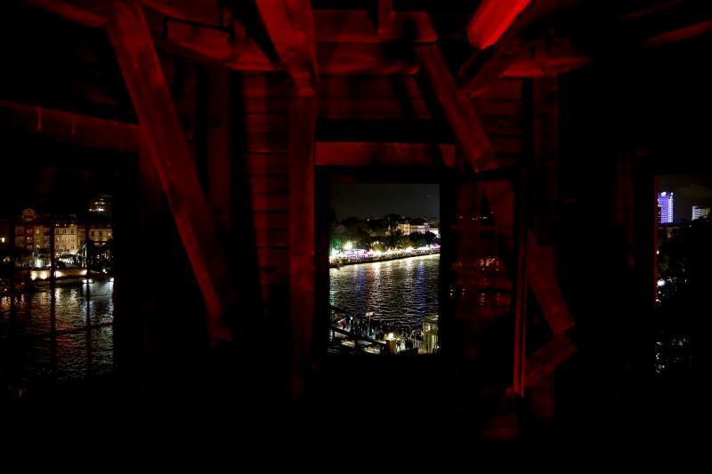 Ausblick durch Fenster im dem Rententurm © HMF Petra Welzel