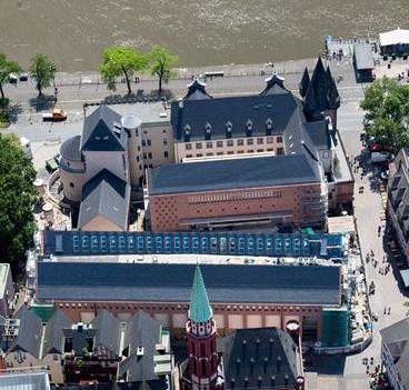 Das Museumsquartier aus der Vogelperspektive © HMF Robert Metsch