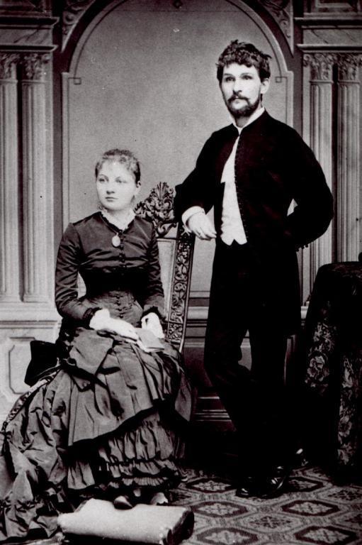 Leos Janácek mit seiner Frau Zdenka (1881)